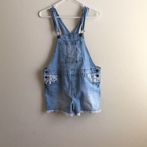 Girls Lace Overalls from Justice, size 16 plus